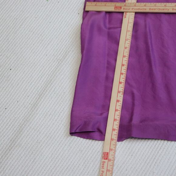 Vintage Diane Gilman side button silk sleeveless top size L - Picture 4 of 6